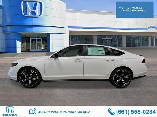 Platinum White Pearl 2026 Honda Accord Hybrid Sport