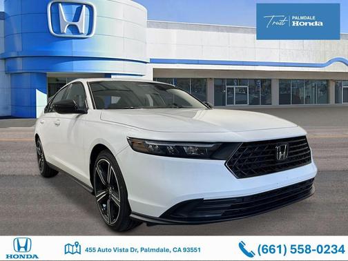 Platinum White Pearl 2026 Honda Accord Hybrid Sport