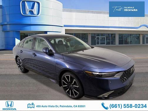 Canyon River Blue Metallic 2026 Honda Accord Hybrid Touring