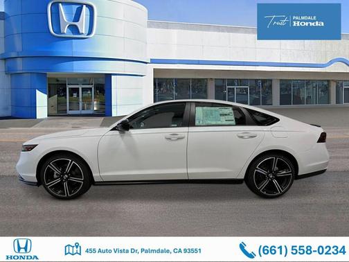 Platinum White Pearl 2026 Honda Accord Hybrid Sport