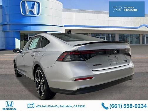 Solar Silver Metallic 2026 Honda Accord Hybrid Sport