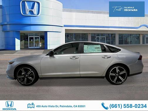 Solar Silver Metallic 2026 Honda Accord Hybrid Sport