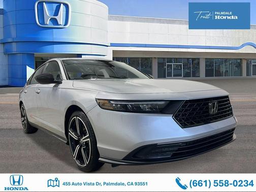 Solar Silver Metallic 2026 Honda Accord Hybrid Sport