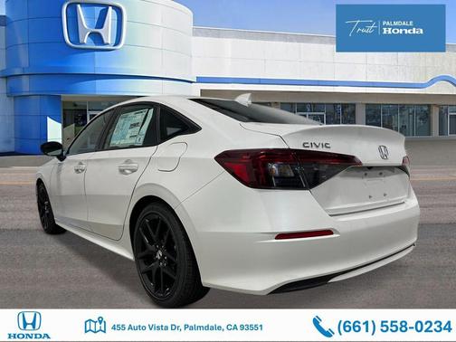 Platinum White Pearl 2026 Honda Civic Sport