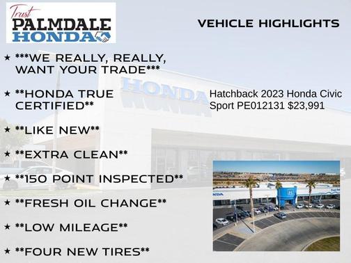 2023 Honda Civic Sport