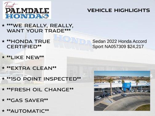 2022 Honda Accord Sport 1.5T