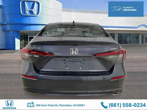 Meteorite Gray Metallic 2026 Honda Civic Sport
