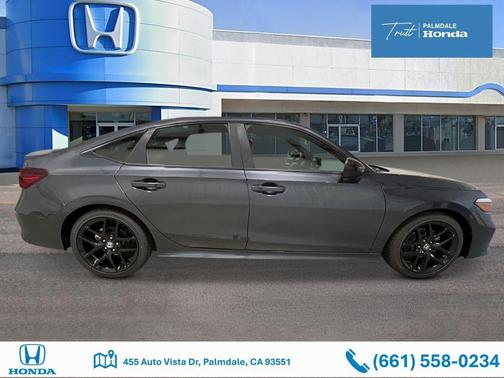 Meteorite Gray Metallic 2026 Honda Civic Sport