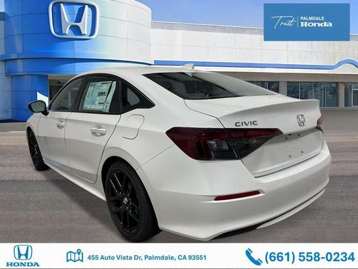 Platinum White Pearl 2026 Honda Civic Sport