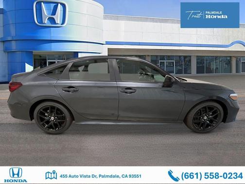 Meteorite Gray Metallic 2026 Honda Civic Sport