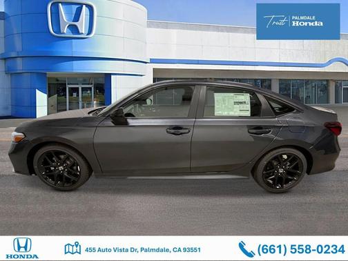 Meteorite Gray Metallic 2026 Honda Civic Sport