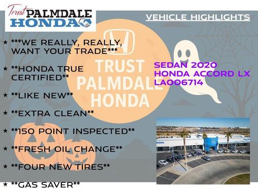 2020 Honda Accord LX 1.5T