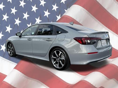 Urban Gray Pearl 2025 Honda Civic Hybrid Sport