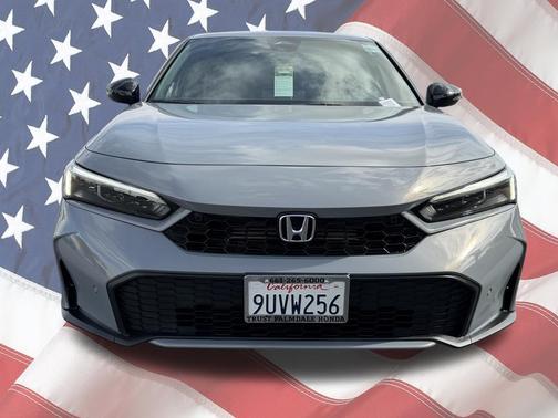 Urban Gray Pearl 2025 Honda Civic Hybrid Sport