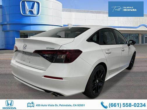 Platinum White Pearl 2026 Honda Civic Sport