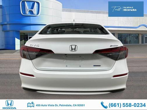 Platinum White Pearl 2026 Honda Civic Hybrid Sport