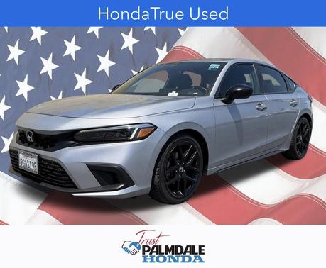 Lunar Silver Metallic 2023 Honda Civic Sport