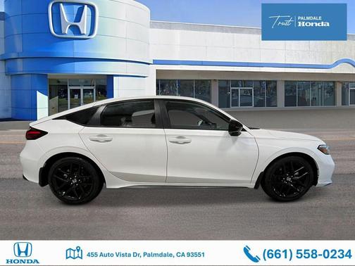 Platinum White Pearl 2026 Honda Civic Hybrid Sport