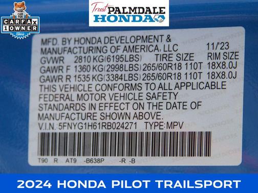 2024 Honda Pilot TrailSport