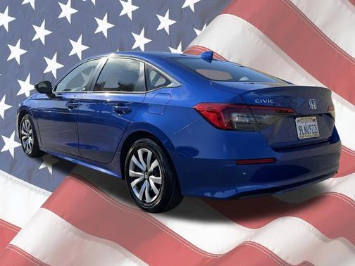 Aegean Blue Metallic 2024 Honda Civic LX