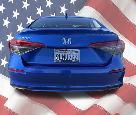Aegean Blue Metallic 2024 Honda Civic LX