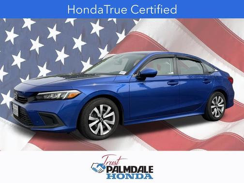 Aegean Blue Metallic 2024 Honda Civic LX