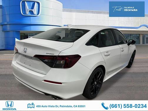 Platinum White Pearl 2026 Honda Civic Sport