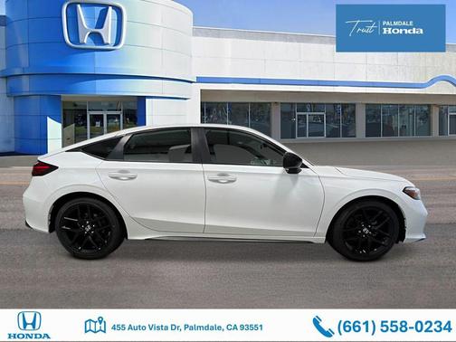 Platinum White Pearl 2026 Honda Civic Sport