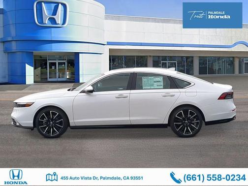 Platinum White Pearl 2026 Honda Accord Hybrid Touring