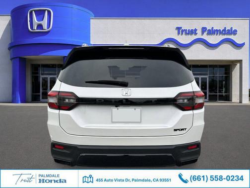 Platinum White Pearl 2026 Honda Pilot Sport