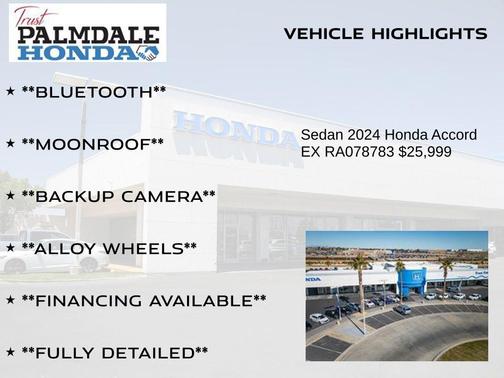 2024 Honda Accord EX 1.5T