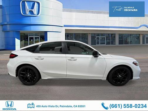 Platinum White Pearl 2026 Honda Civic Sport