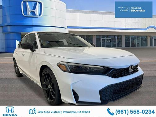 Platinum White Pearl 2026 Honda Civic Sport