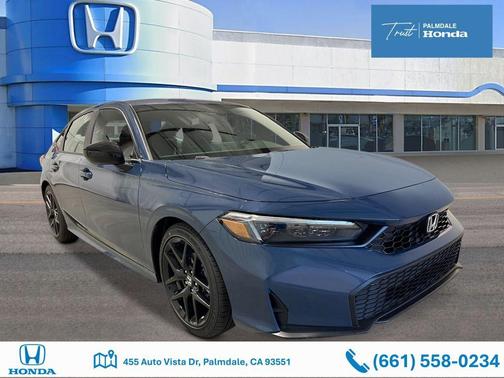 Blue Lagoon Pearl 2026 Honda Civic Sport