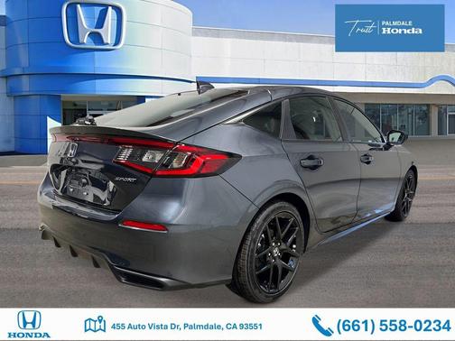Meteorite Gray Metallic 2026 Honda Civic Sport