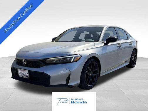 Solar Silver Metallic 2026 Honda Civic Sport