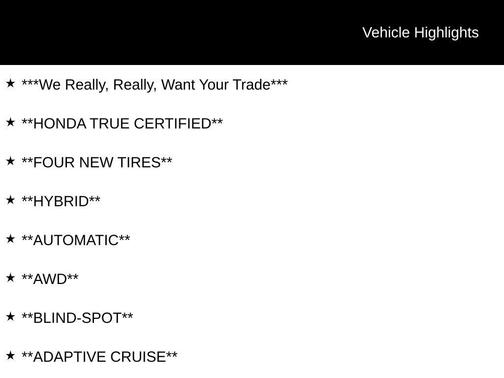 Platinum White Pearl 2024 Honda CR-V Hybrid Sport AWD