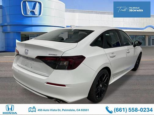 Platinum White Pearl 2026 Honda Civic Sport