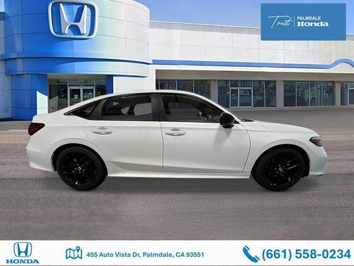 Platinum White Pearl 2026 Honda Civic Sport