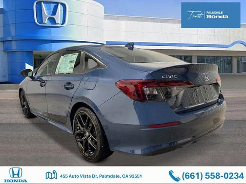 Blue Lagoon Pearl 2026 Honda Civic Hybrid Sport