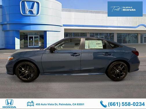 Blue Lagoon Pearl 2026 Honda Civic Hybrid Sport