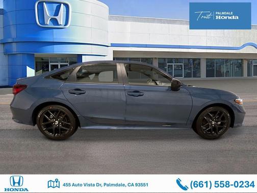 Blue Lagoon Pearl 2026 Honda Civic Hybrid Sport