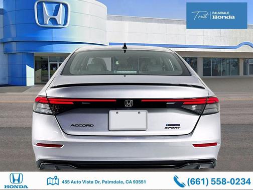 Solar Silver Metallic 2026 Honda Accord Hybrid Sport-L