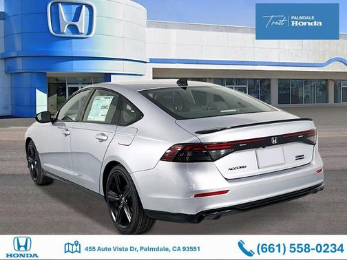 Solar Silver Metallic 2026 Honda Accord Hybrid Sport-L