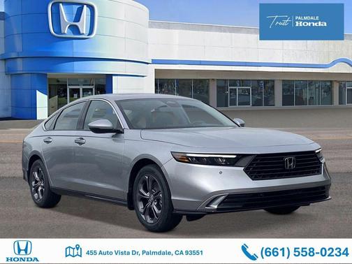 Solar Silver Metallic 2026 Honda Accord Hybrid EX-L
