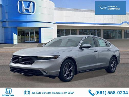 Solar Silver Metallic 2026 Honda Accord Hybrid EX-L