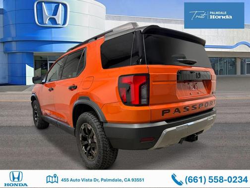 Sunset Orange 2026 Honda Passport AWD TrailSport Elite