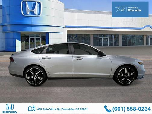 Solar Silver Metallic 2026 Honda Accord Hybrid Sport