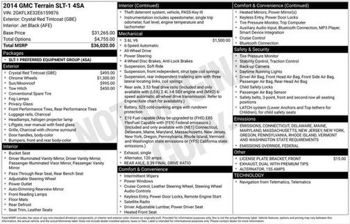 2014 GMC Terrain SLT-1