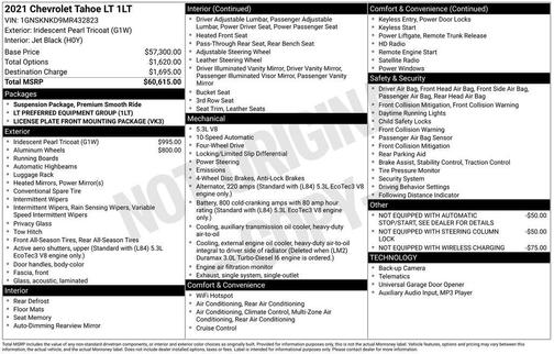 2021 Chevrolet Tahoe LT